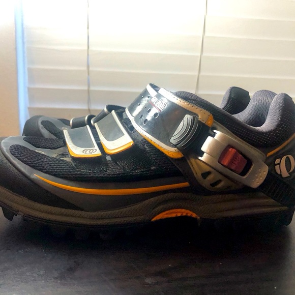 Pearl Izumi X-Alp Enduro Men’s Black Orange Silver Cycling Shoes Size EU 40/7US - Picture 1 of 12